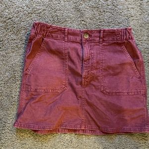 COPY - COPY - american eagle hi rise A line skirt - red size 8